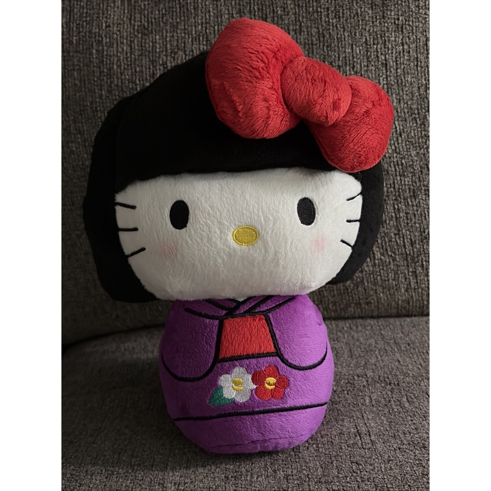 Hello Kitty Kokeshi 40th Anniversary Sanrio Plush Japanese museum Geisha 10"